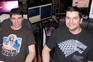 DataRobot Inc. co-founders Jeremy Achin, left, and Tom de Godoy