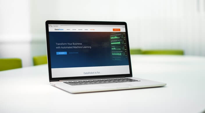 new datarobot website design