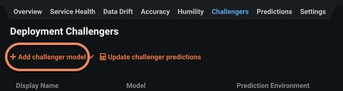 Figure 4. Add challenger model