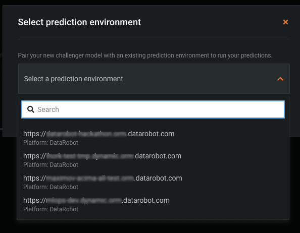 Figure 6. Prediction Environment for the challenger model