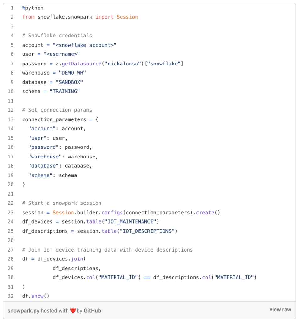 Native Python Support for Snowpark