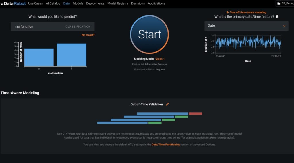 DataRobot Interface