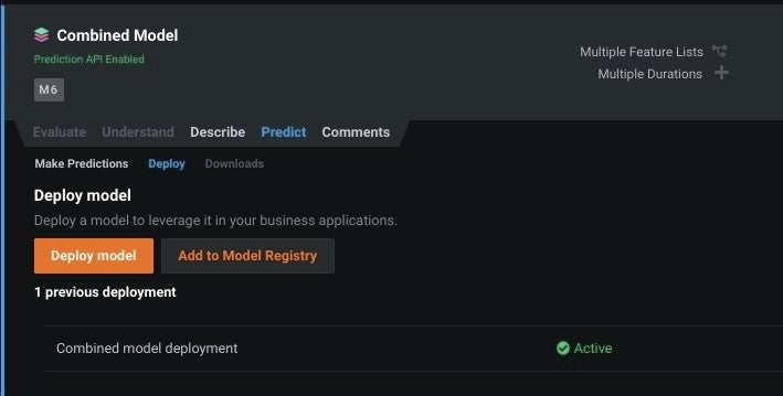 Segmented Modeling Deployments