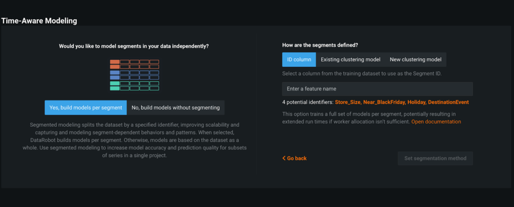 Time-aware modeling - DataRobot AI platform