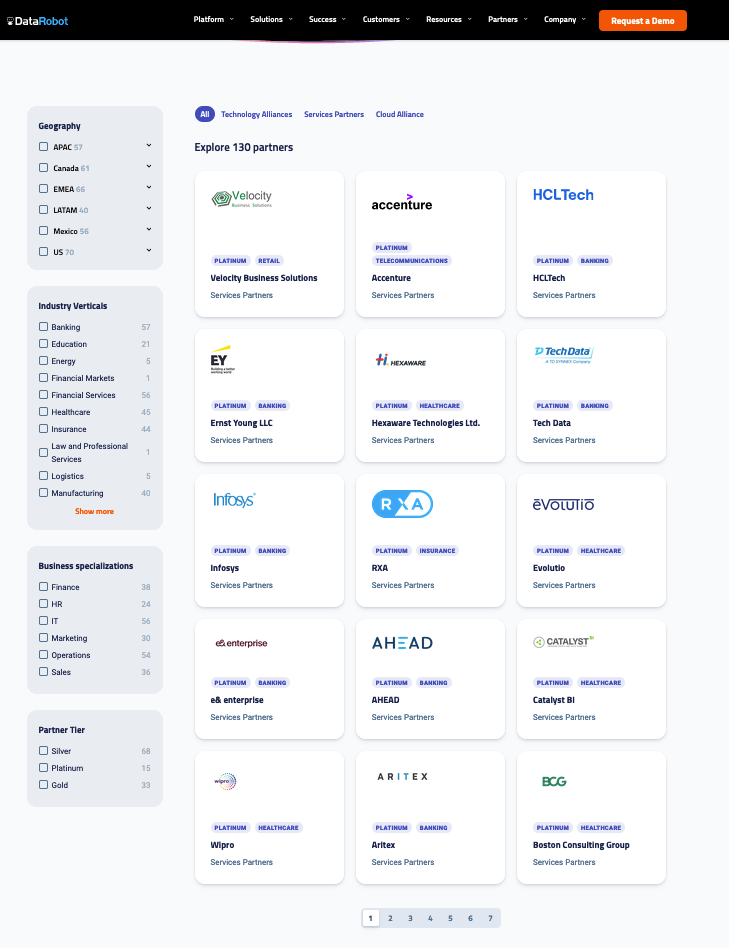 DataRobot Partner Finder