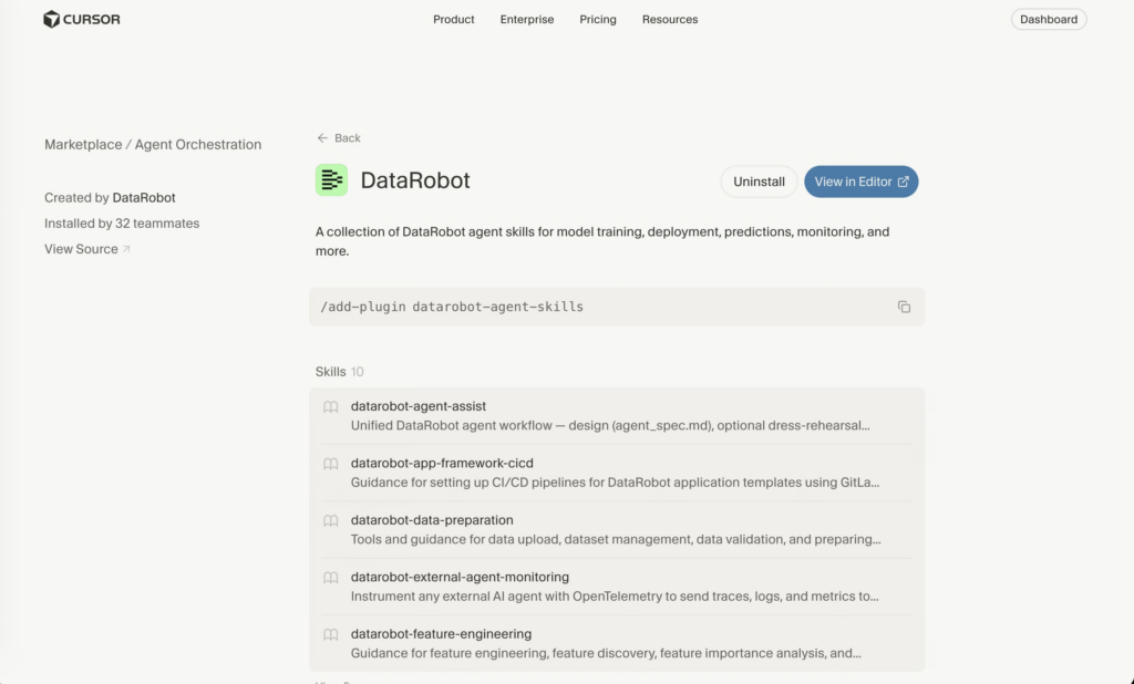 DataRobot for Cursor